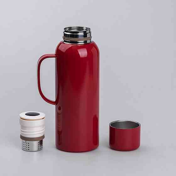 Термос Vacuum з датчиком температури на 820 мл червоний HP-14-55R Коломия