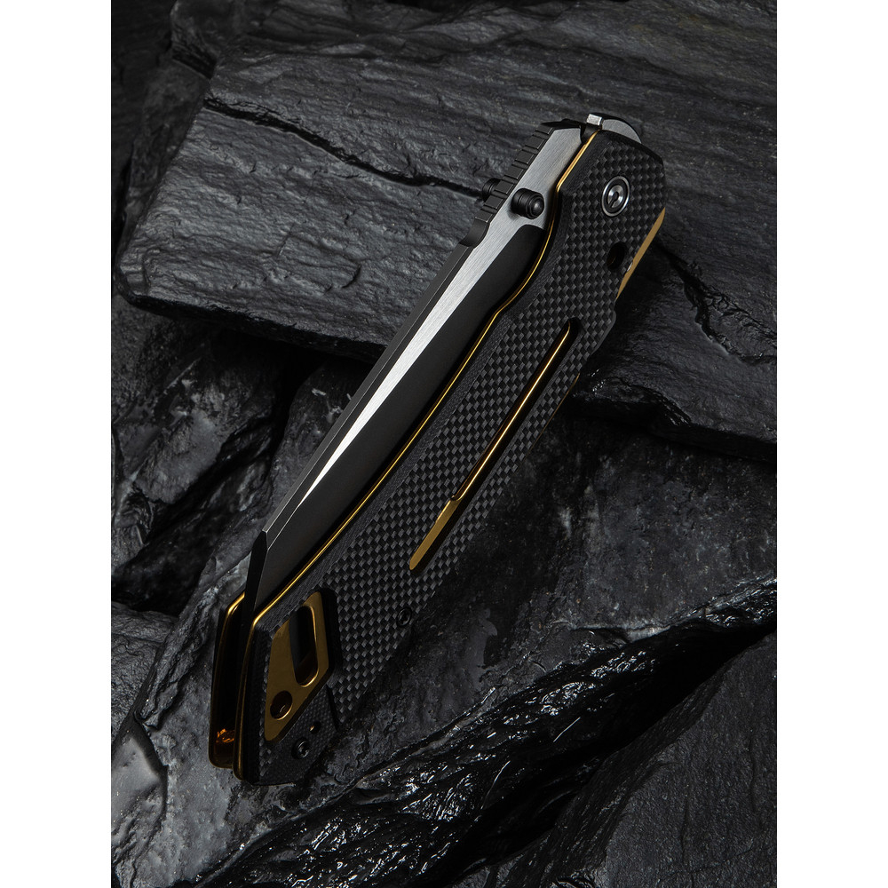 Ніж складаний тактичний Civivi Buster FG, (10.7 см) Nitro-V / G10 чорно-золотий Киев - изображение 14