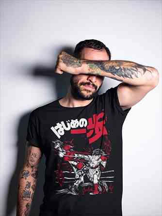 Футболка для мальчика аниме Хаджиме Но Іппо Камогава оверсайз (рост от 165 до 180 ) Черний AnimeJ0470m Днепр