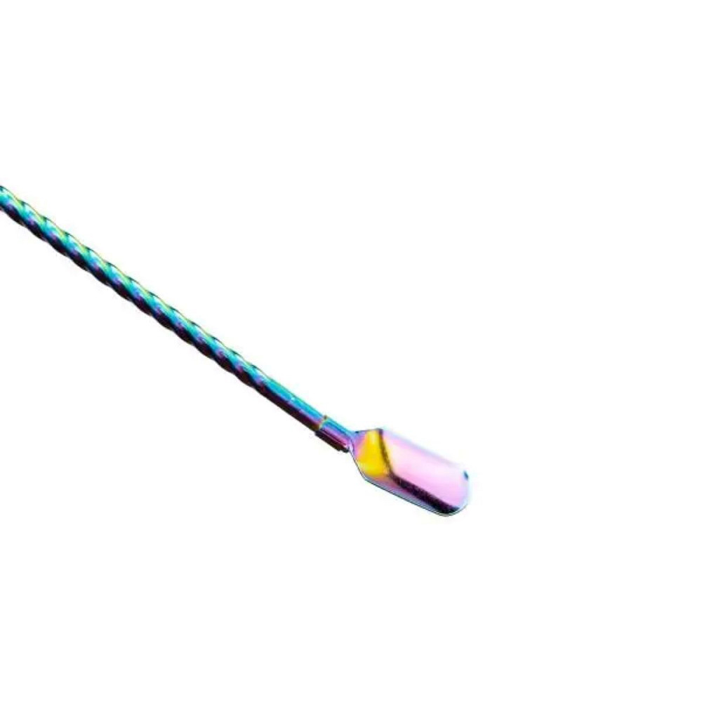 Yiwu Набір багаторазових ложок-трубочок 6 шт для напоїв 22 см зі щіткою для миття з нержавіючої Коломия - фото 2