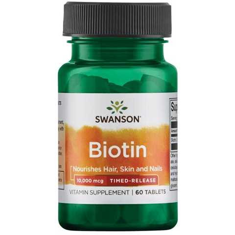 Biotin - Timed-Release 10000 mcg 60 Tabs Луцк - изображение 1