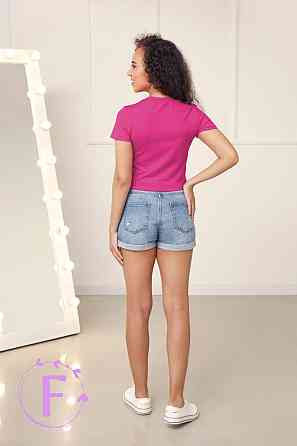 Облегающая укороченная футболка 