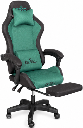 Кресло геймерское DIEGO Fabric X Green Киев