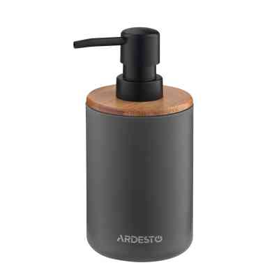 Набір для ванної кімнати Ardesto Minimalism 3 предмети Темно-сірий 360 мл (ARHB3110GB) Вінниця
