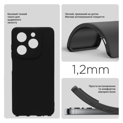 Чохол до мобільного телефона BeCover Infinix Hot 40i (X6528B) Black (710882) Вінниця - фото 2