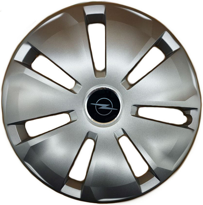 Автомобільні модельні ковпаки R16 Opel NEW 433 4шт, SJS, сріблясті Київ - фото 1