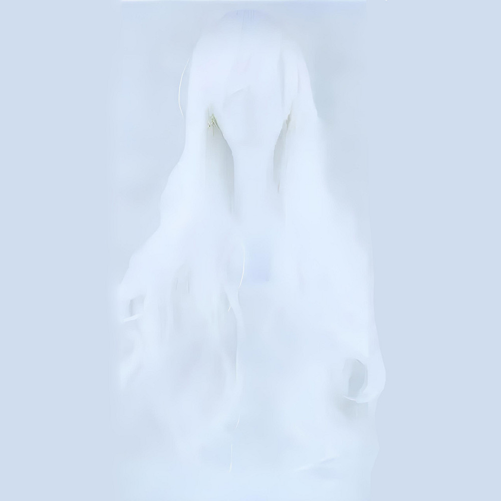 Довга біла перука RESTEQ 80 см - хвилясте синтетичне волосся для косплея, аніме, фотосесій і вечірок, стильна перука з натуральним Київ - фото 2