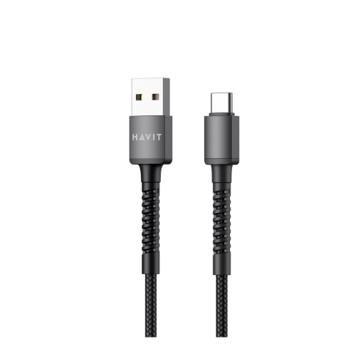 Кабель USB Type-C Havit HV-CB6197 2,1А 1м чорний Житомир