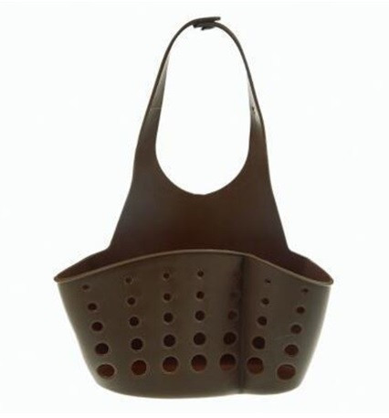 Держатель для губок, мочалок, силикон, цвет коричневый, размер самой корзинки 16*8см Киев - изображение 1