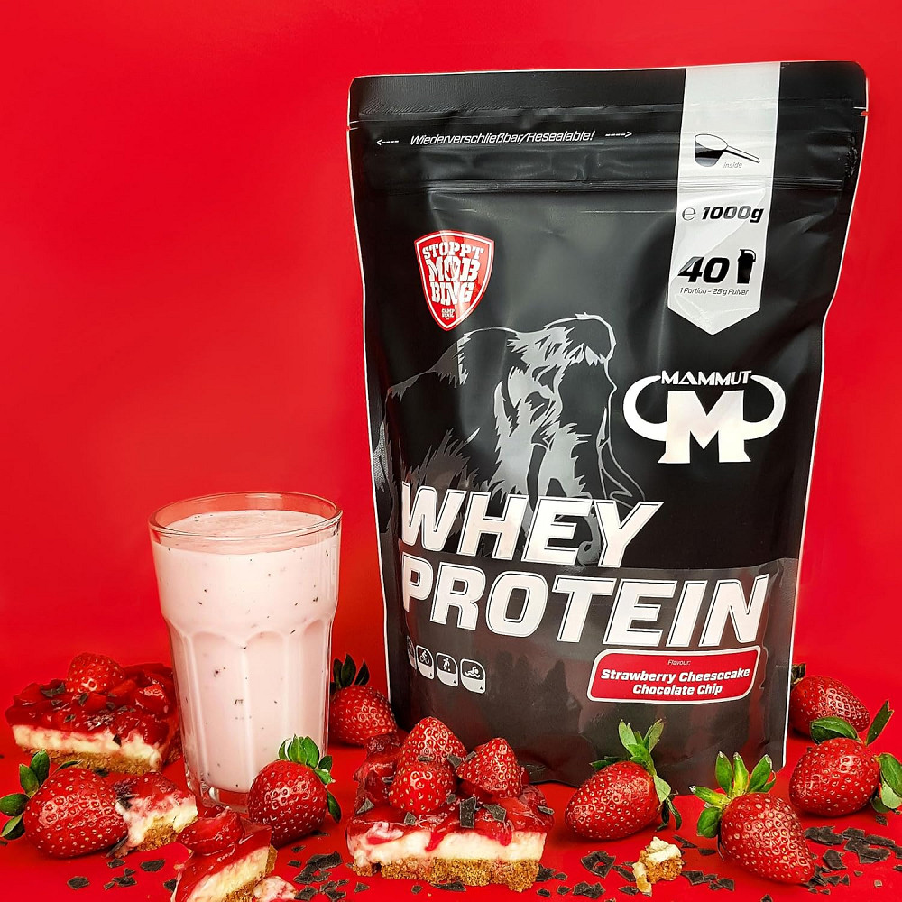 Протеїн Mammut Whey Protein 1000 г, Strawberry Cheesecake Chocolate Chips Луцьк - фото 3
