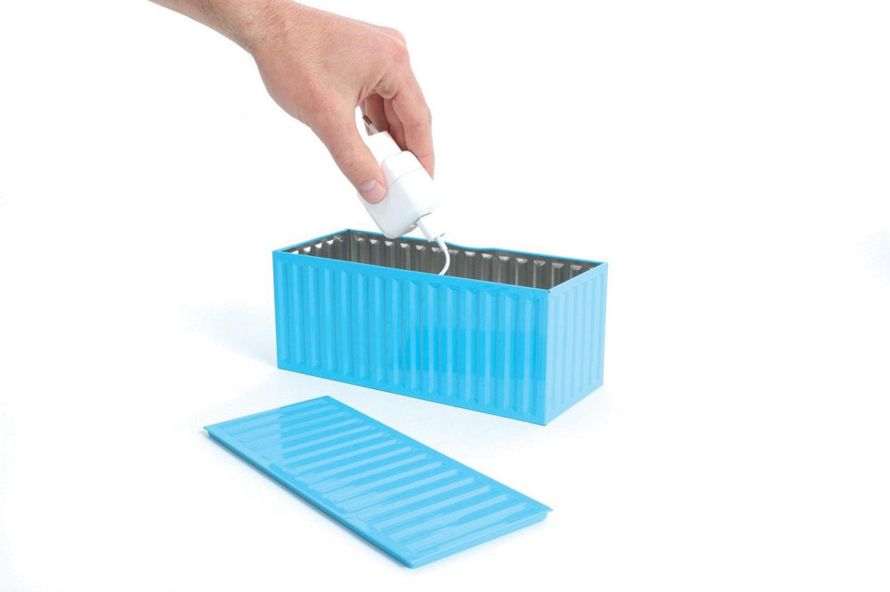 Коробка для хранения бытовых вещей, голубая Ровно - изображение 1