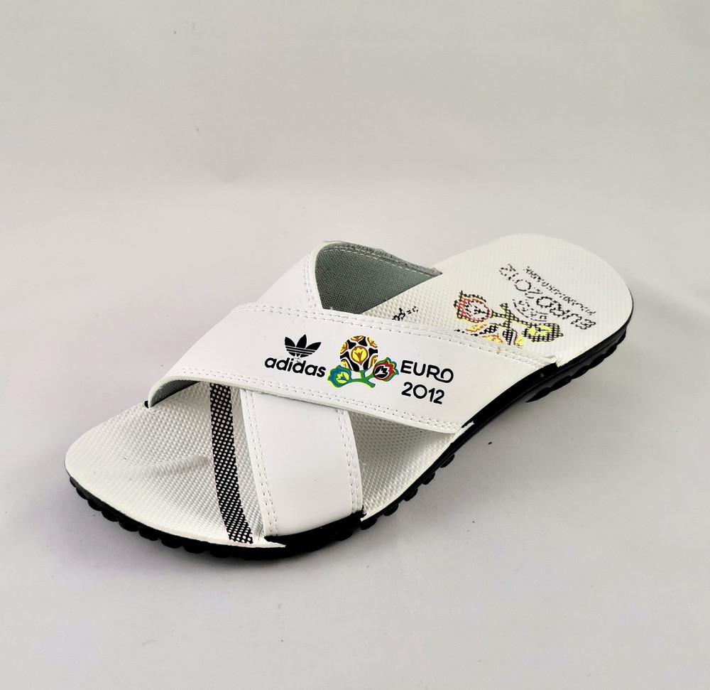 Чоловічі Шльопанці Тапочки Adidas Сланці Адідас Білі (розміри: 40) Дніпро - фото 2