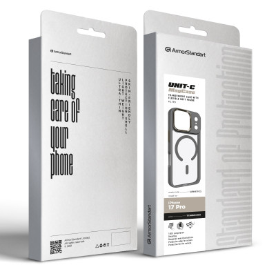 Чохол до мобільного телефона Armorstandart Unit-C MagCase Apple iPhone 17 Pro Titanium Grey (ARM87912) Вінниця - фото 2