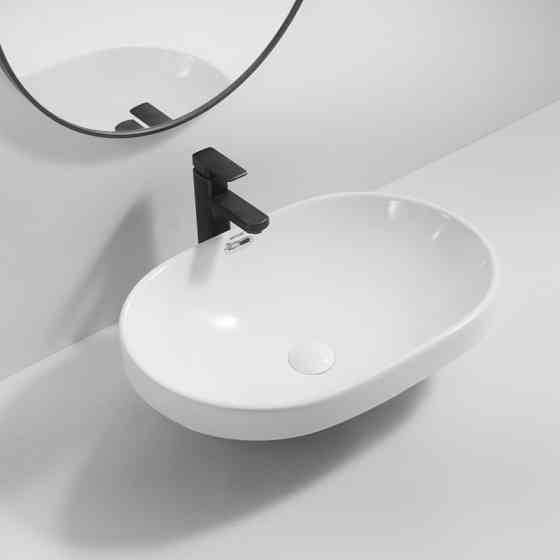 Раковина врізна на стільницю Mixxus Premium ELLIPSE-1601 600х400х190mm з переливом   ( MP6569 ) 27287 Харьков