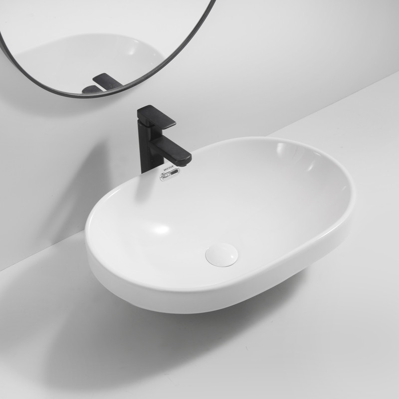 Раковина врізна на стільницю Mixxus Premium ELLIPSE-1601 600х400х190mm з переливом   ( MP6569 ) 27287 Харків - фото 5