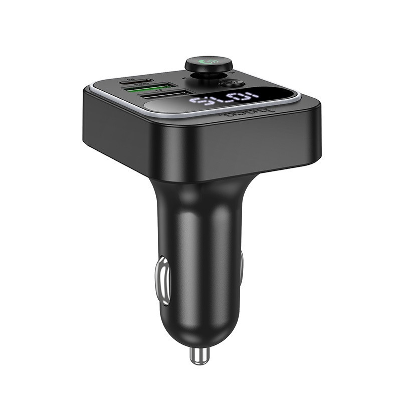 АЗП з FM-модулятором HOCO E85 Tiger PD20W+QC3.0 car BT FM transmitter Black Одеса - фото 5