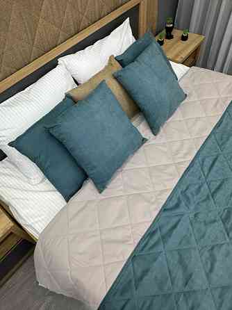 Покрывало стеганое Decorator Sparta Diamond ромб 240х260 см серо-голубой (85-063) Киев