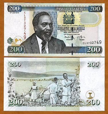 Kenya Кения - 200 Shillings 2010 UNC Полтава - изображение 1