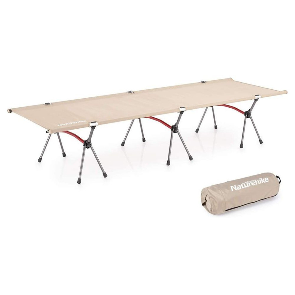 Ліжко складане Naturehike ультралегке NH19JJ006, алюміній, бежевий Київ - фото 1