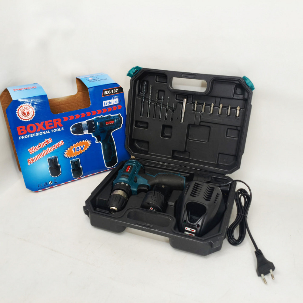 Дрель шуруповерт отвертка с насадками, Шуруповерт аккумуляторный набор Рабочий OX-67 Львов - изображение 5