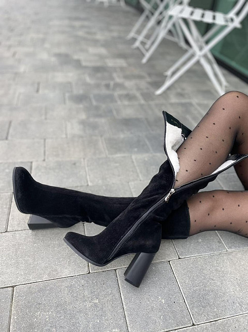 Nivelle Чоботи жіночі NIVELLE 1001/48 чорні (зима, замша натуральна) (2923) лише 36р.і 39р. 36 Коломыя - изображение 1