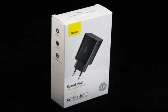 Зарядное устр-во QC 220В 20 Вт Type-C Baseus Speed Mini черный Винница
