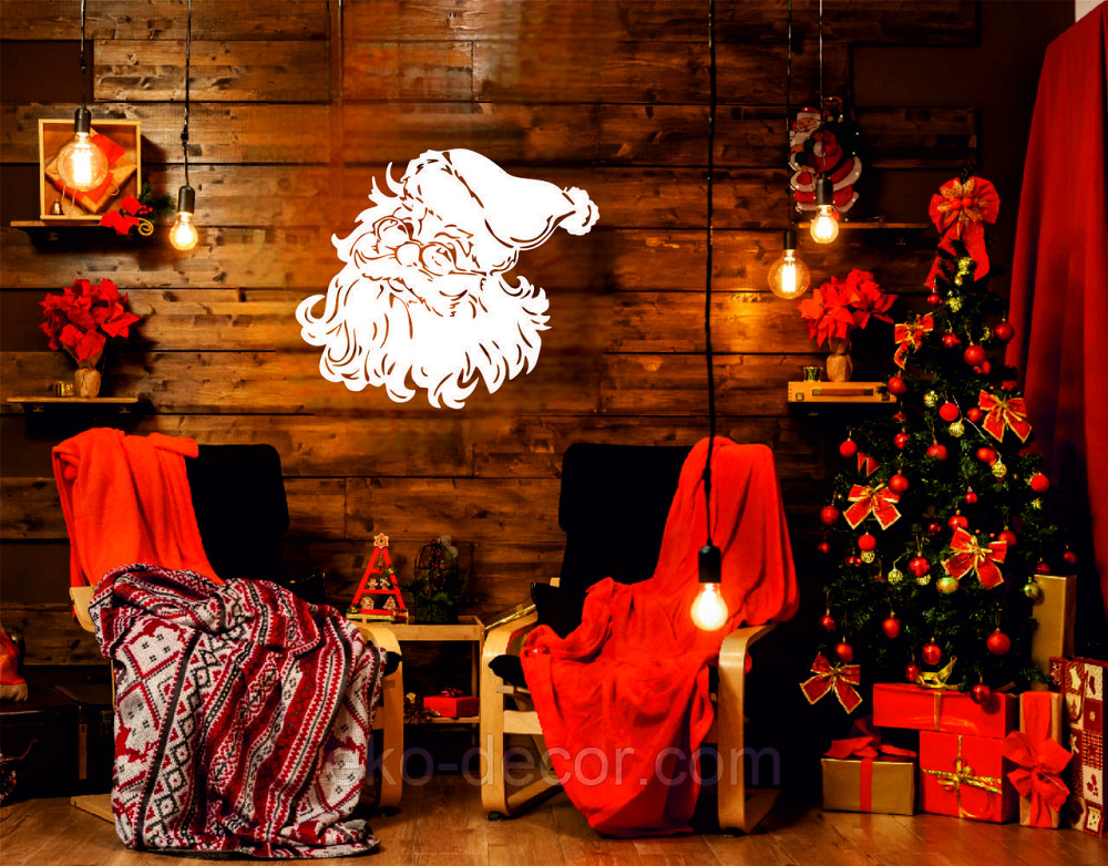 Декоративне настінне Панно «Дід Мороз», Декор на стену Київ - фото 2