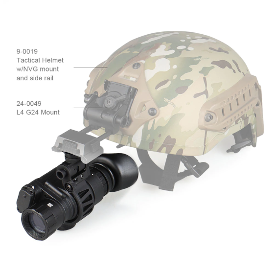 Прилад нічного бачення Night Vision PVS-14 4х (до 400м) із кріпленнями на шолом Вінниця