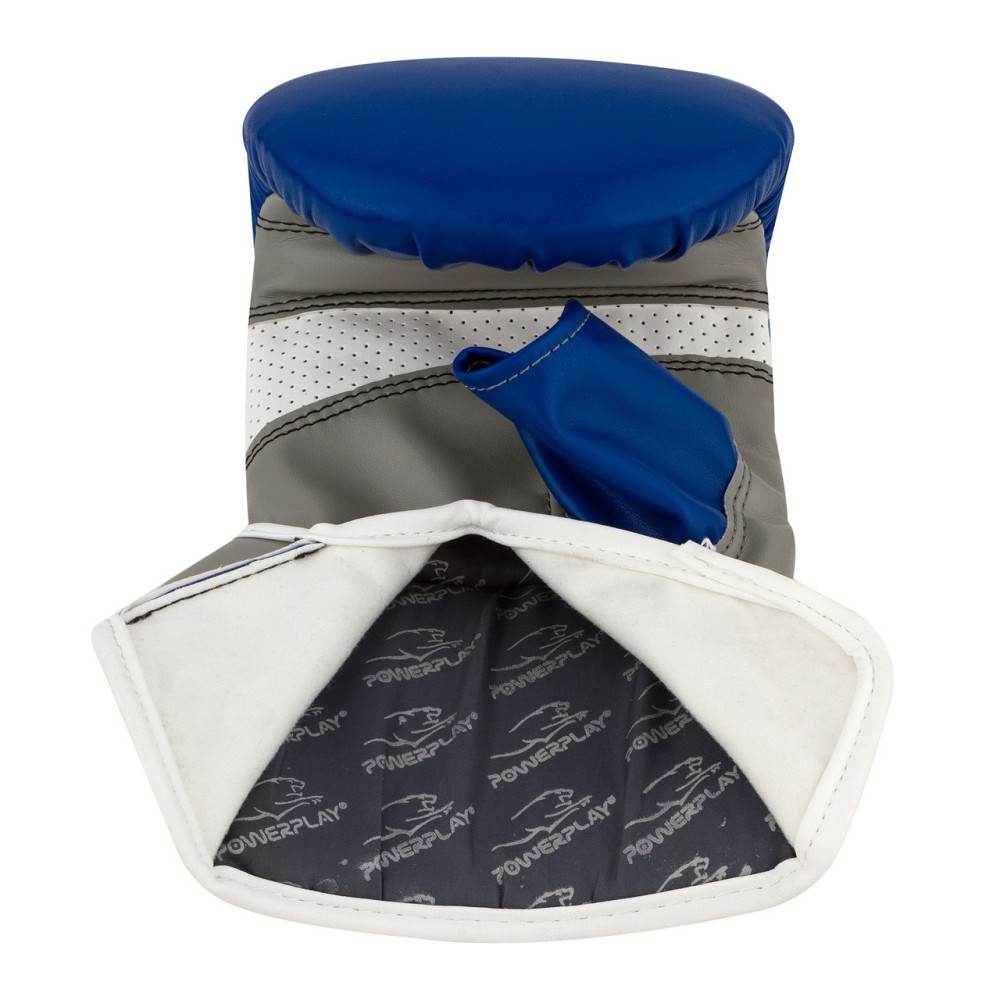 Снарядні рукавиці PowerPlay 3038 Синьо-сірі L (капа в подарунок) Каменское - изображение 4