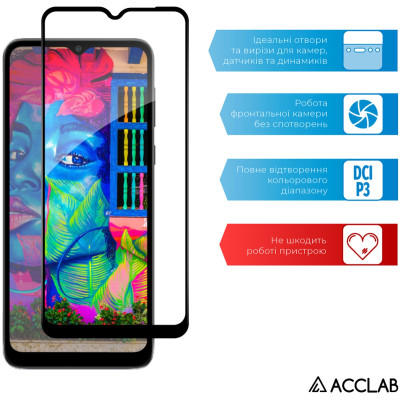 Стекло защитное ACCLAB Full Glue MOTO E13 Black (1283126573620) Винница - изображение 5