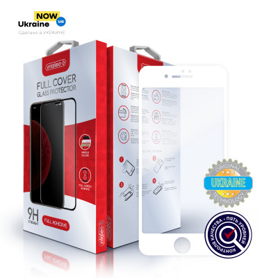 Стекло защитное Intaleo Full Glue Apple iPhone 7/8 white (1283126501760) Винница - изображение 1