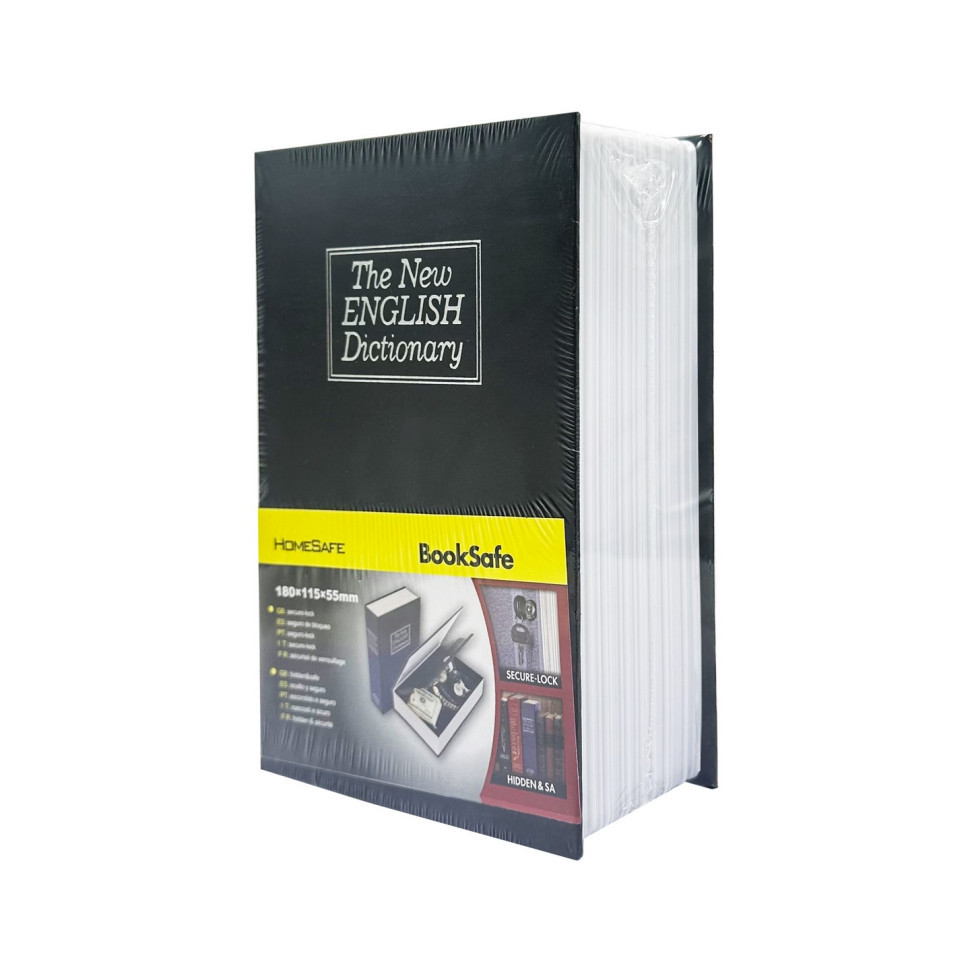 Сейф-книга с ключом для хранения KBS-801(Black) маленькая, 18х11,5х5,5 см Винница - изображение 1