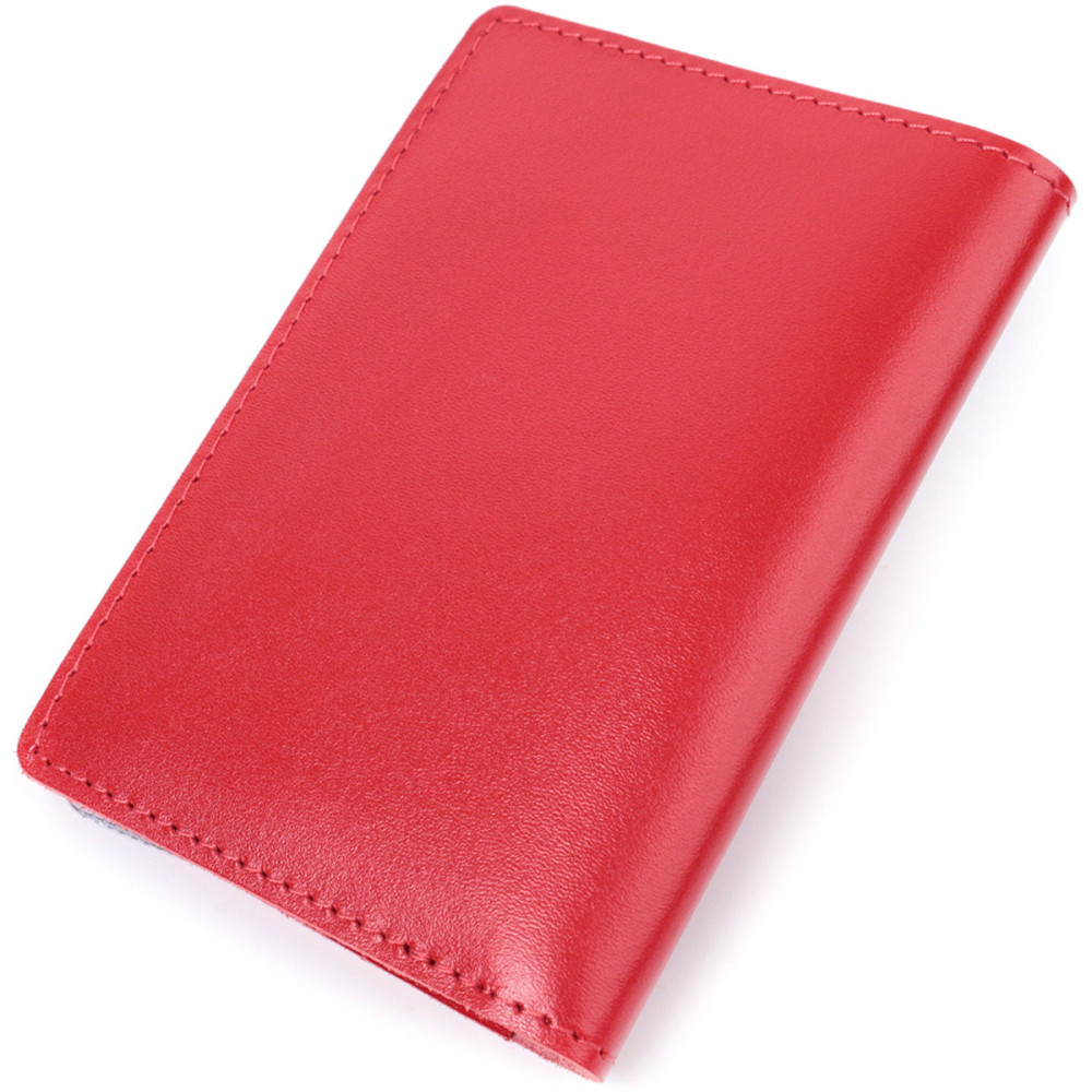 Яскрава обкладинка для автодокументів з натуральної шкіри Червона (SHVIGEL) Київ - фото 6