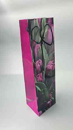 Пакет паперовий подарунковий під пляшку 12/9/36 (артBUT-29) (12 шт.) Харків