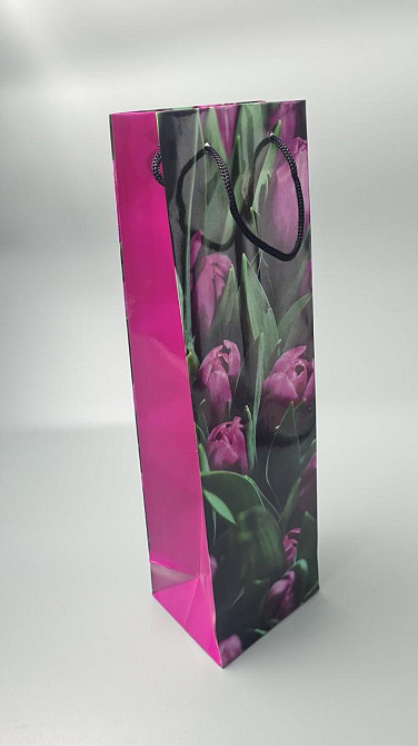 Пакет паперовий подарунковий під пляшку 12/9/36 (артBUT-29) (12 шт.) Харків - фото 1