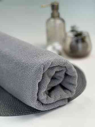 Полотенце однотонное Ideal Textile 50х90 см 400 г/м2 (56860914) сірий Черновцы