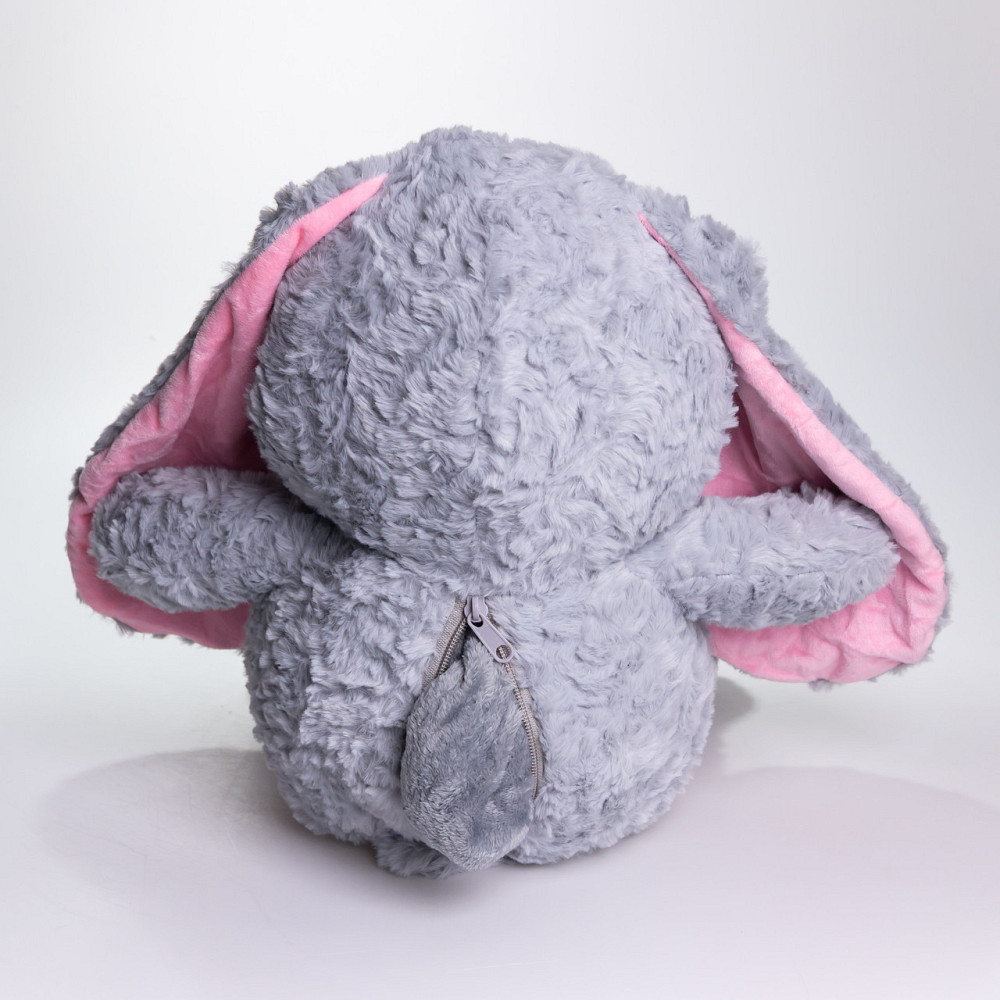 Зайчик-плед 3 в 1: м'яка іграшка та подушка сіра Київ - фото 1