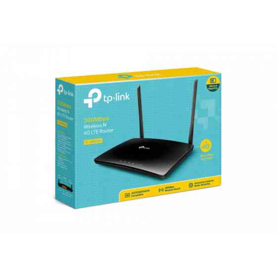 Маршрутизатор TP-Link TL-MR6400, 300Mbps Wireless N 4G LTE Router, build-in 150Mbps 4G LTE modem (TL-MR6400) Київ