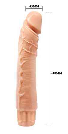 Вібратор реалістик BARBARA 9.5" Dybbuk MULTI-SPEED VIBRATOR, BW-001071R Sex Aura Київ