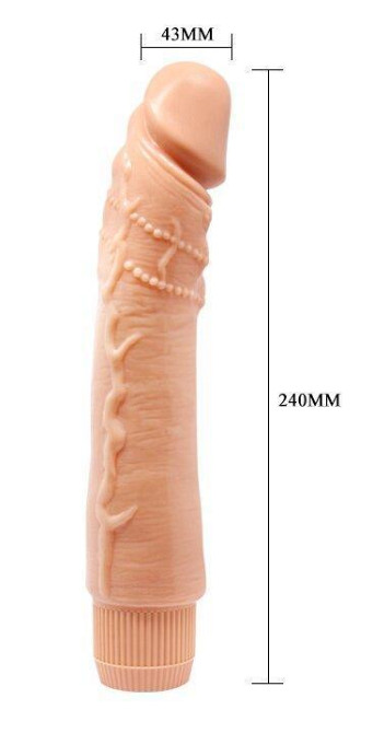 Вібратор реалістик BARBARA 9.5" Dybbuk MULTI-SPEED VIBRATOR, BW-001071R Sex Aura Київ - фото 6