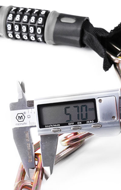 Велозамок сталевий ланцюг з кодовим блокуванням Feel Fit Бровари - фото 5