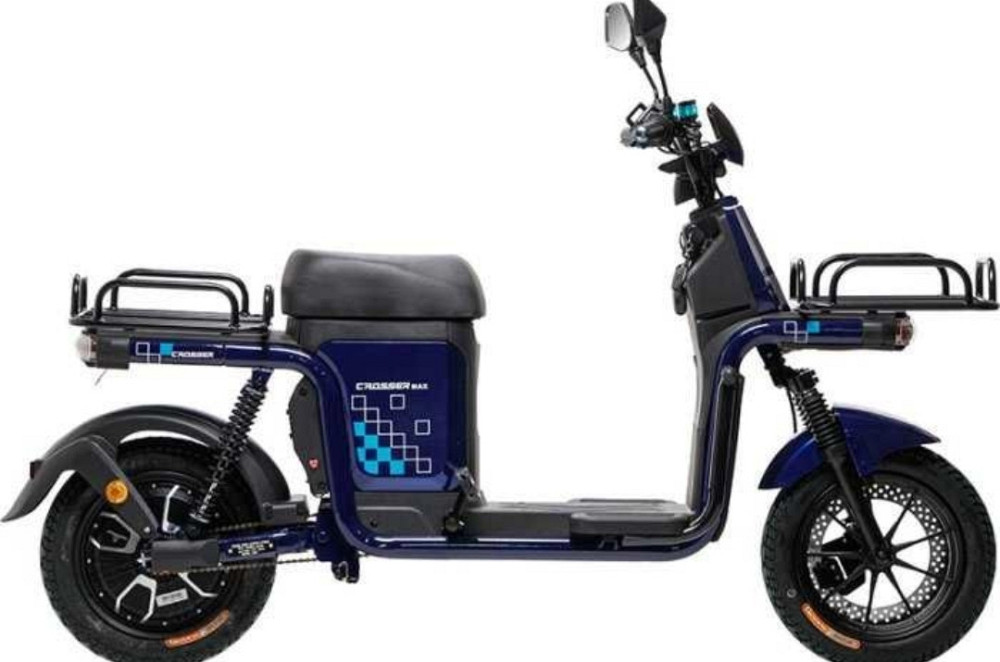 Електровелосипед Crosser SUPER MAX (1200W 30Ah LifePo4) Литий- Синій. Харків - фото 1