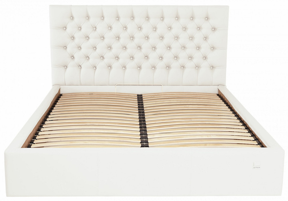 Кровать Cambridge VIP 140 х 190 см Fly 2200 С дополнительной металлической цельносварной рамой Белый Днепр - изображение 12