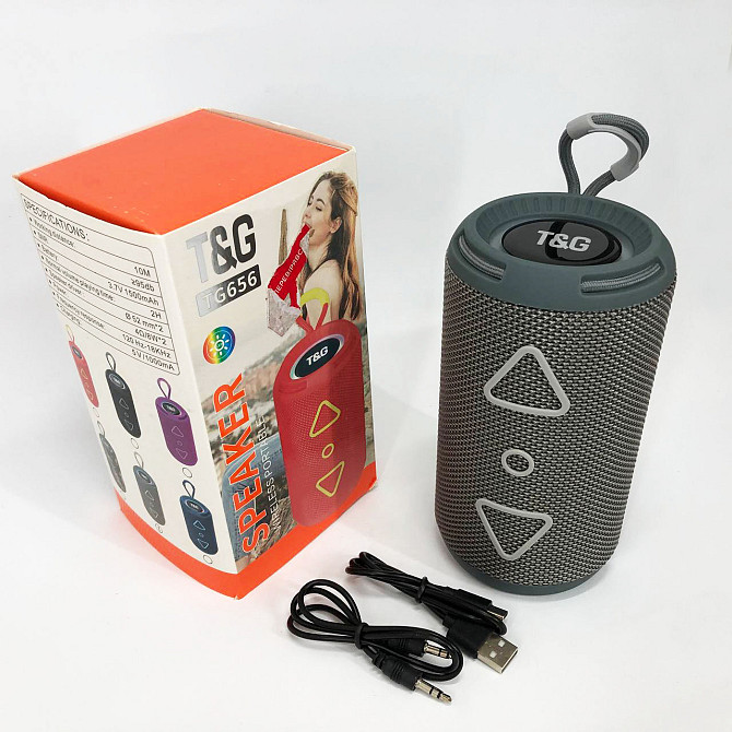 Блютуз-колонка с usb-портом TG656, Музыкальная блютуз колонка с подсветкой, Маленькая колонка для улицы YF-50 Львов - изображение 6