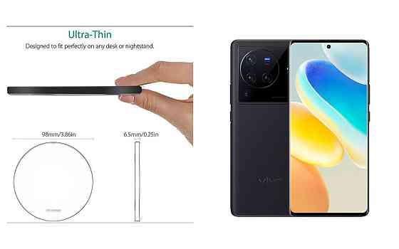 Бездротовий зарядний пристрій Copper до 30W для Samsung Galaxy Note 10, Galaxy Note 10+, USB-C, LED Київ