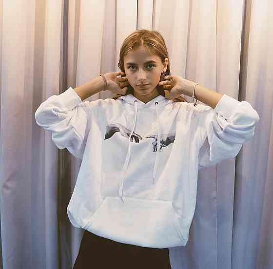 Білий жіночий Худі з картинкою Чернівці