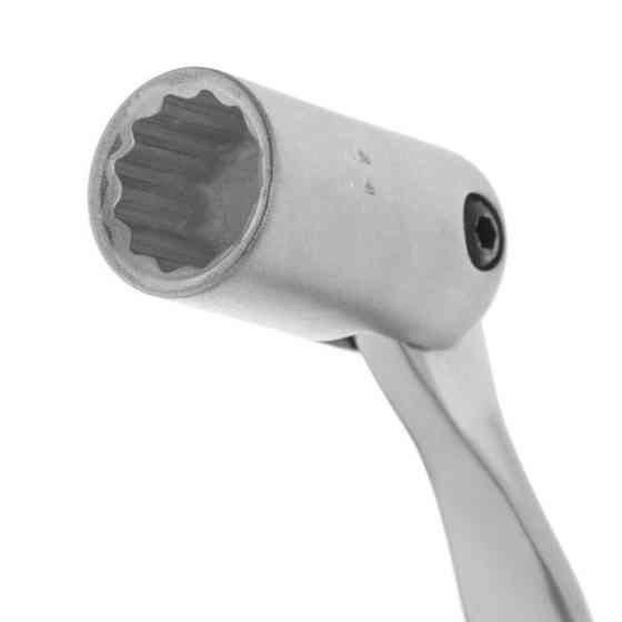 Ключ рожково-накидной, шарнирный, 11 мм, Cr-V, покрытие: сатин-хром INTERTOOL XT-1411 Киев