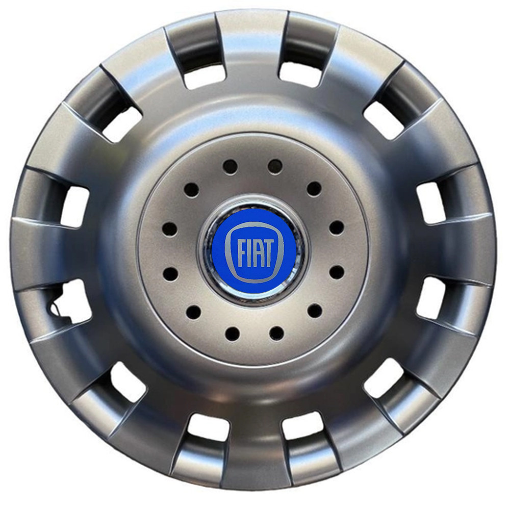 Автомобильные модельные колпаки R16 Fiat (синий) 414 4шт, SJS, серебристые Винница - изображение 1