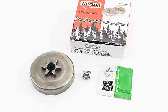 Тарілка зчеплення "зірка" 3/8-6 MS-170/171/180/181/190T/191T/210/211/230/250 + підшипник+мастило, "PRO SERIA" Київ