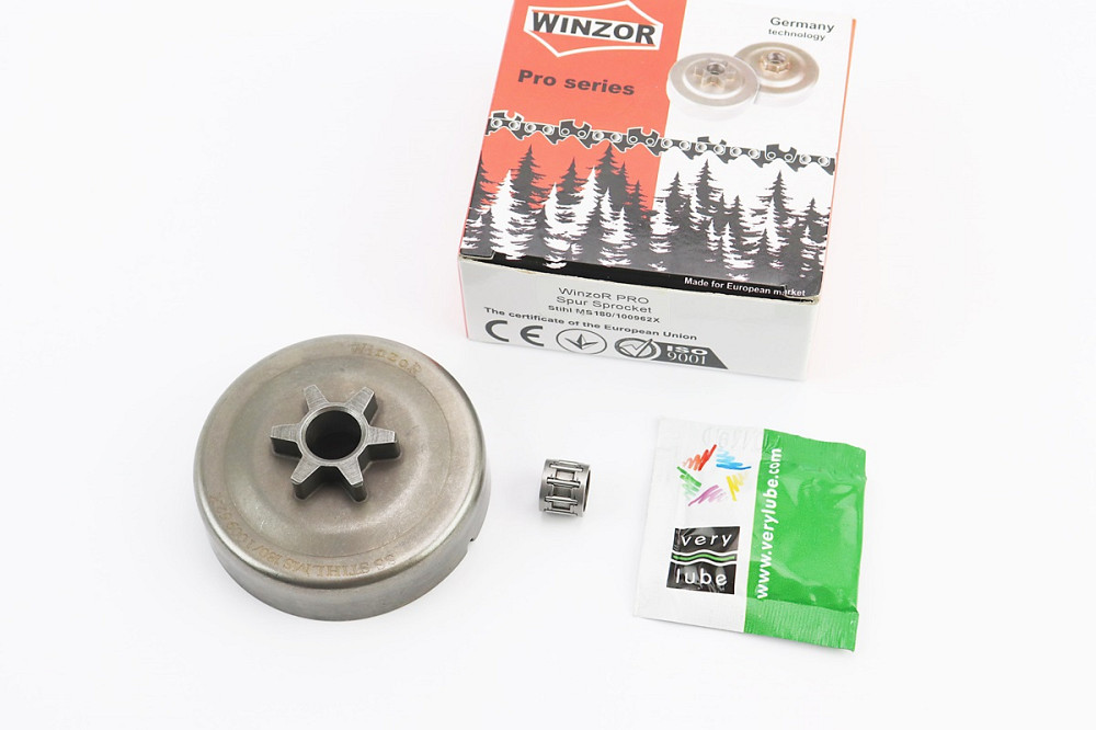 Тарілка зчеплення "зірка" 3/8-6 MS-170/171/180/181/190T/191T/210/211/230/250 + підшипник+мастило, "PRO SERIA" Киев - изображение 1